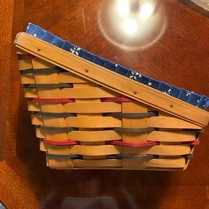 Longaberger Hand Woven Traditions Christmas Vegetable Sleigh Basket Medium